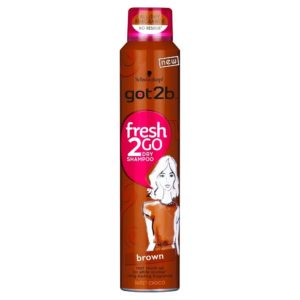 Got2b suchý šampón 200ml-Fresh it up-Brown