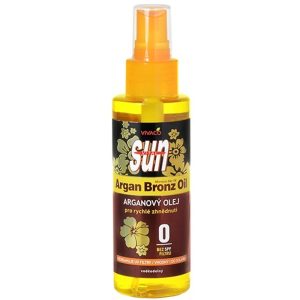 Vivaco sun opaľovací olej 100ml-SPF0 - Argan Bronz Oil - Vodeodolný