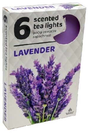 Vonné čajové sviečky 6ks-Lavender