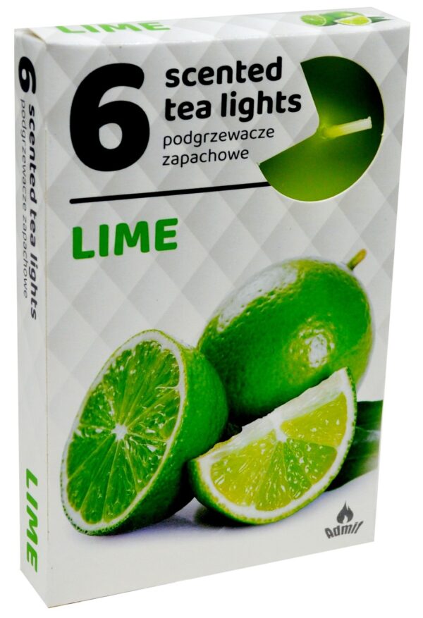 Vonné čajové sviečky 6ks-Lime - Image 1
