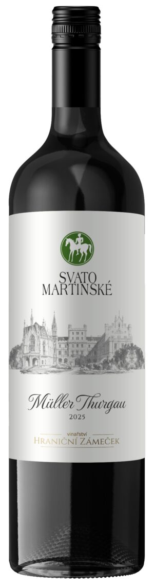 Vinařství Hraniční Zámeček Svato Martinské 0,75L- Müller Thurgau 2025- Biele, Suché