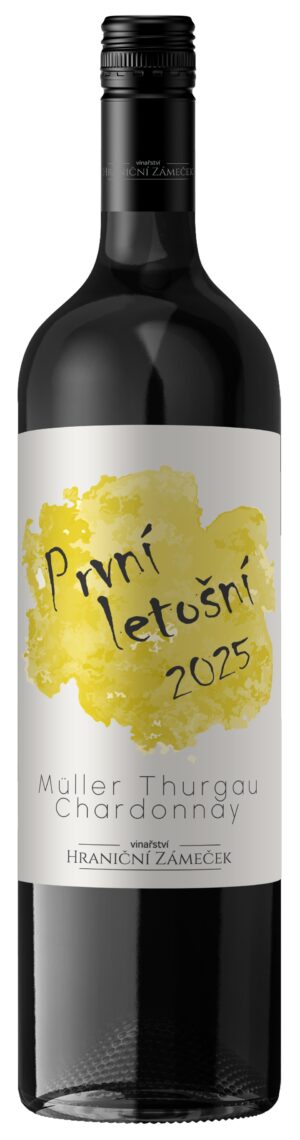 Vinařství Hraniční Zámeček PRVNÍ LETOŠNÍ 0,75L- Müller Thurgau & Chardonnay 2025- Biele, Polosuché