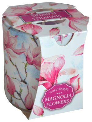 Sviečka v skle 90g-Magnolia Flowers