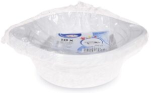 Miska (PP) s uškami biela 156mm 500ml 10ks