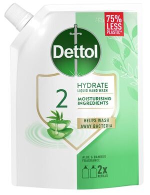 Dettol antibakteriálne tekuté mydlo náhradná náplň 500ml-Aloe vera a Banbus