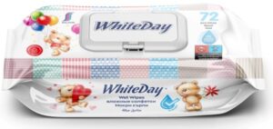Whiteday vlhčené obrúsky 72ks-Bear