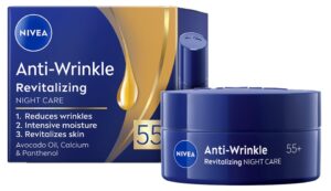 Nivea Obnovujúci nočný pleťový krém proti vráskam 50ml-Anti-Wrinkle 55+ SPF 15,
