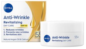 Nivea Obnovujúci denný pleťový krém proti vráskam 50ml-Anti-Wrinkle 55+ SPF 15,