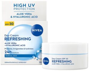 Nivea Osviežujúci denný pleťový krém 24h Refreshing SPF 30, 50 ml